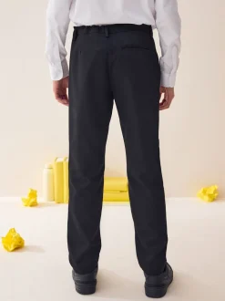 Zwart - Schoolbroek met rechte pijpen (3-17jaar)