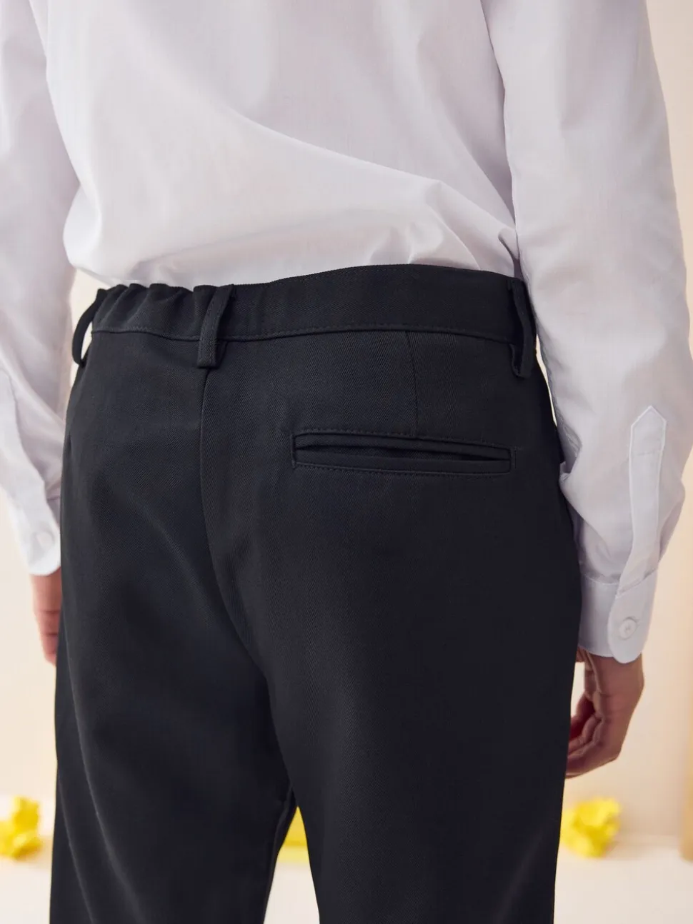 Zwart - Schoolbroek met rechte pijpen (3-17jaar)