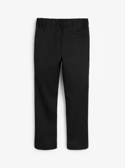 Zwart - Schoolbroek met rechte pijpen (3-17jaar)