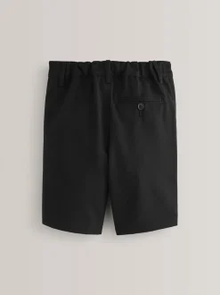 Zwart - Schoolshorts zonder plooien (3-14jr)