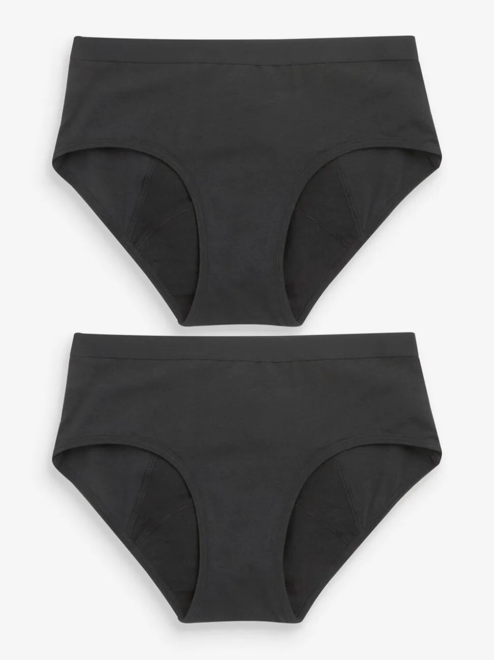 Zwart - Set van 2 dikke tienerbroeken (7-16 jr)