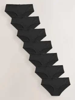 Zwart - Set van 7 slipjes van microvezels