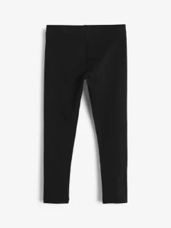 Zwart - Set van 7schoolleggings (3-16jaar)