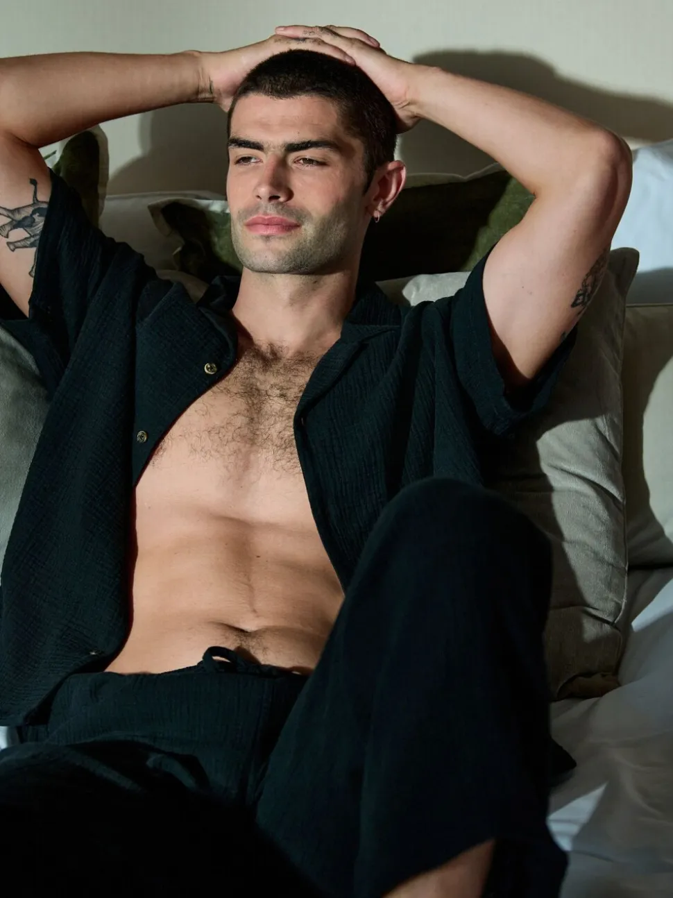Zwart - Short Sleeve Pyjamas Set