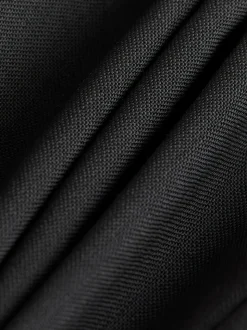 Zwart - Signature Nova Fides 100% Italian Wool Double Breasted Tuxedo Suit Jacket