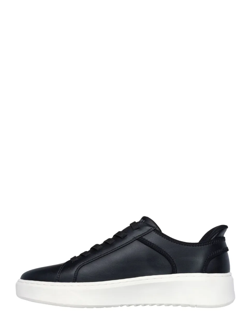 Zwart - Skechers Court Break instapsneakers met dubbele ventilatie