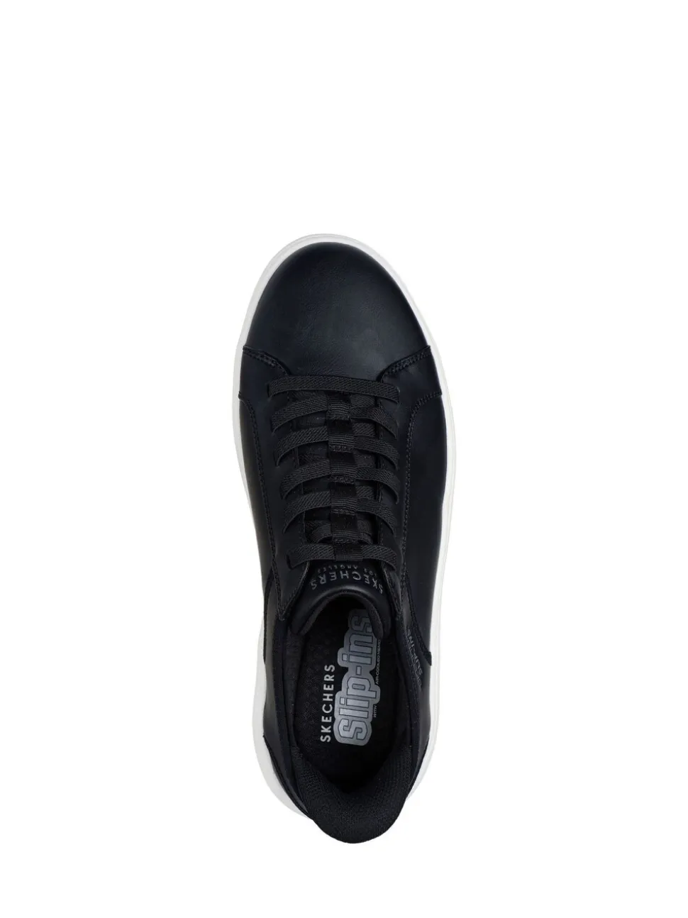 Zwart - Skechers Court Break instapsneakers met dubbele ventilatie