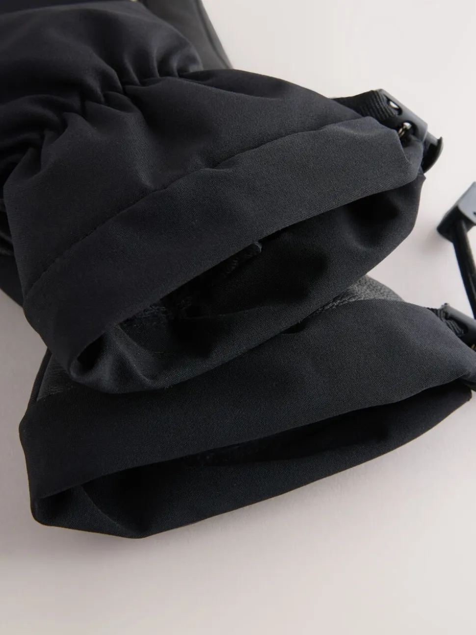 Zwart - Ski Gloves With Leather