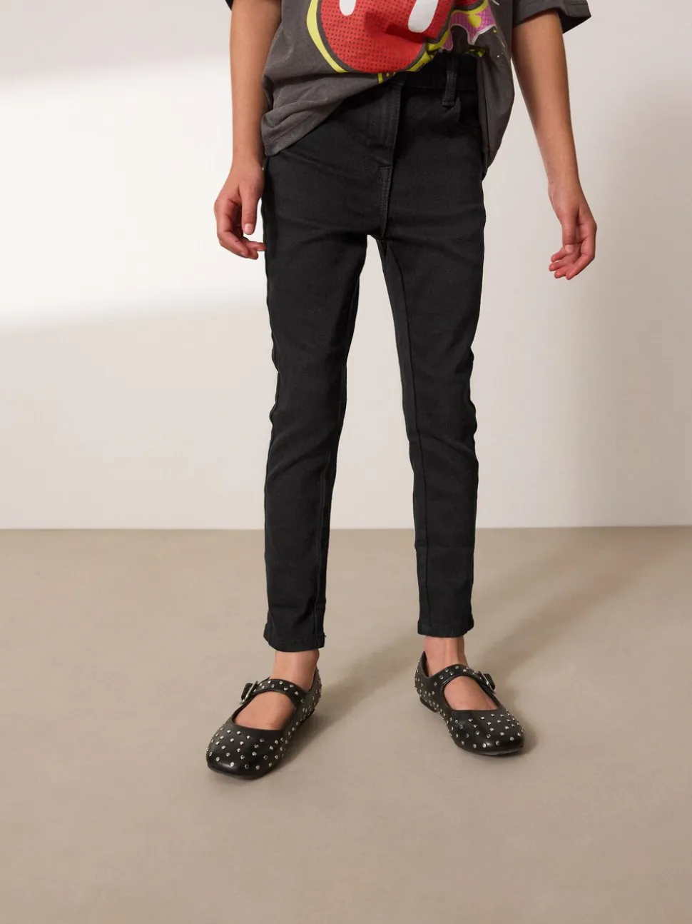 Zwart - Skinny jeans (3-16 jr)