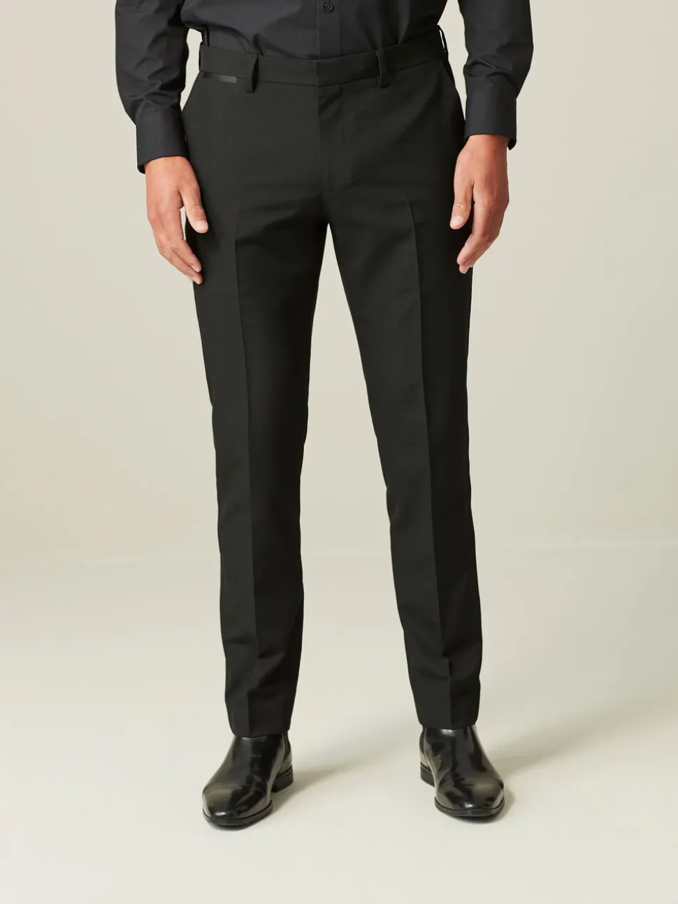 Zwart - Skinny-fit smoking: pantalon