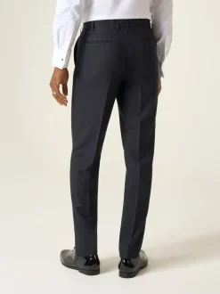 Zwart - Skopes getailleerd Newman-kostuum met ruit: pantalon
