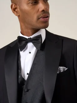 Zwart - Skopes Party Paisley Waistcoat