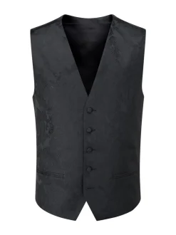 Zwart - Skopes Party Paisley Waistcoat