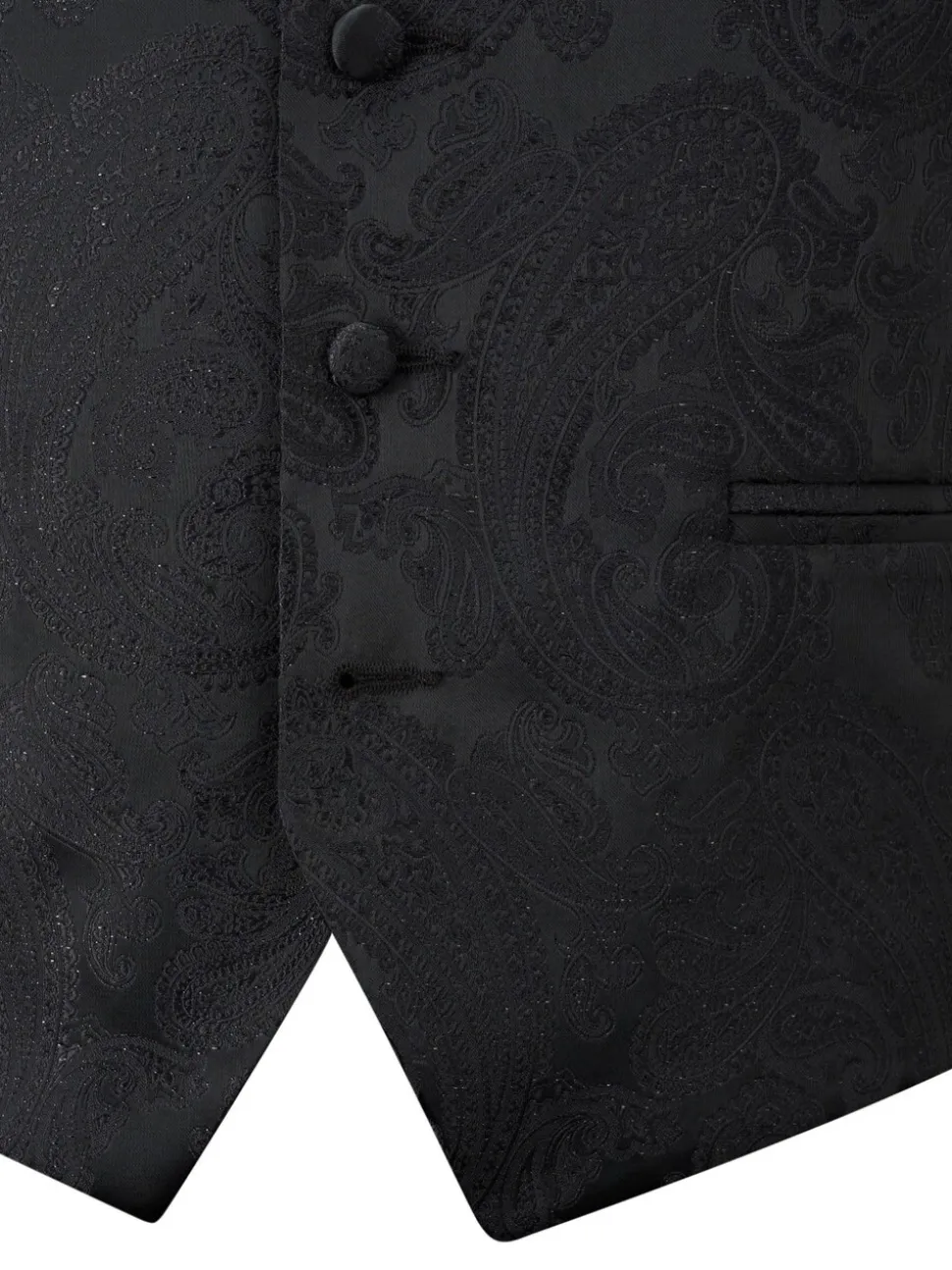 Zwart - Skopes Party Paisley Waistcoat