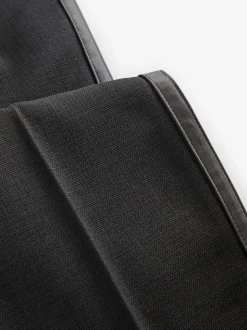 Zwart - Slim Fit - Adjustable Tuxedo Trousers With Wool