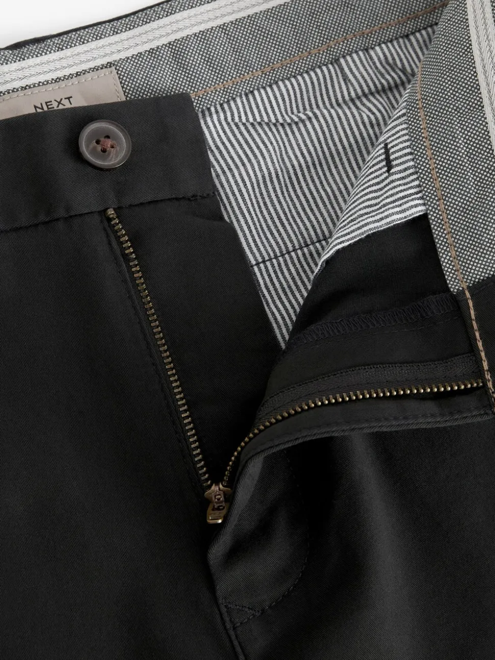 Zwart - Slim Fit - Chinoshort met stretch
