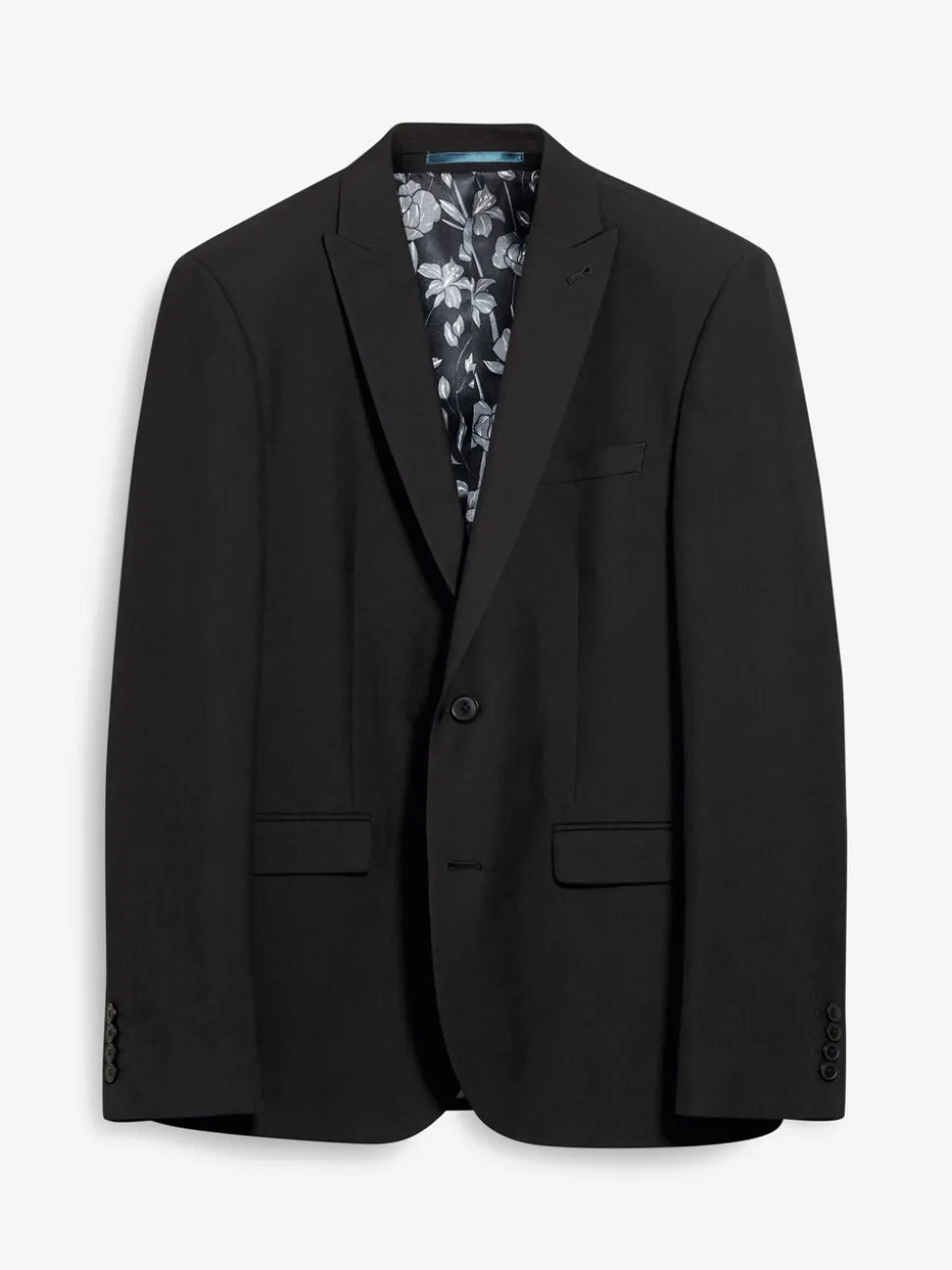 Zwart - Slim Fit - Kostuum met twee knopen: colbert