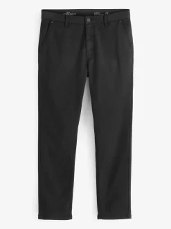 Zwart - Slim Fit - Motionflex chino