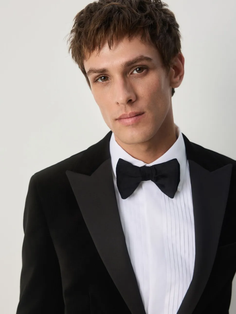 Zwart - Slim Fit - Motionflex stretchyfluwelen Blazer