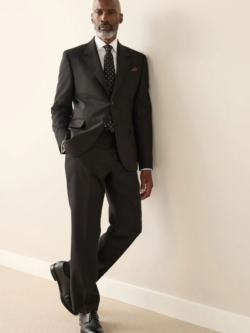 Zwart - Slim Fit - Signature Nova Fides 100% Italian Wool Suit Jacket