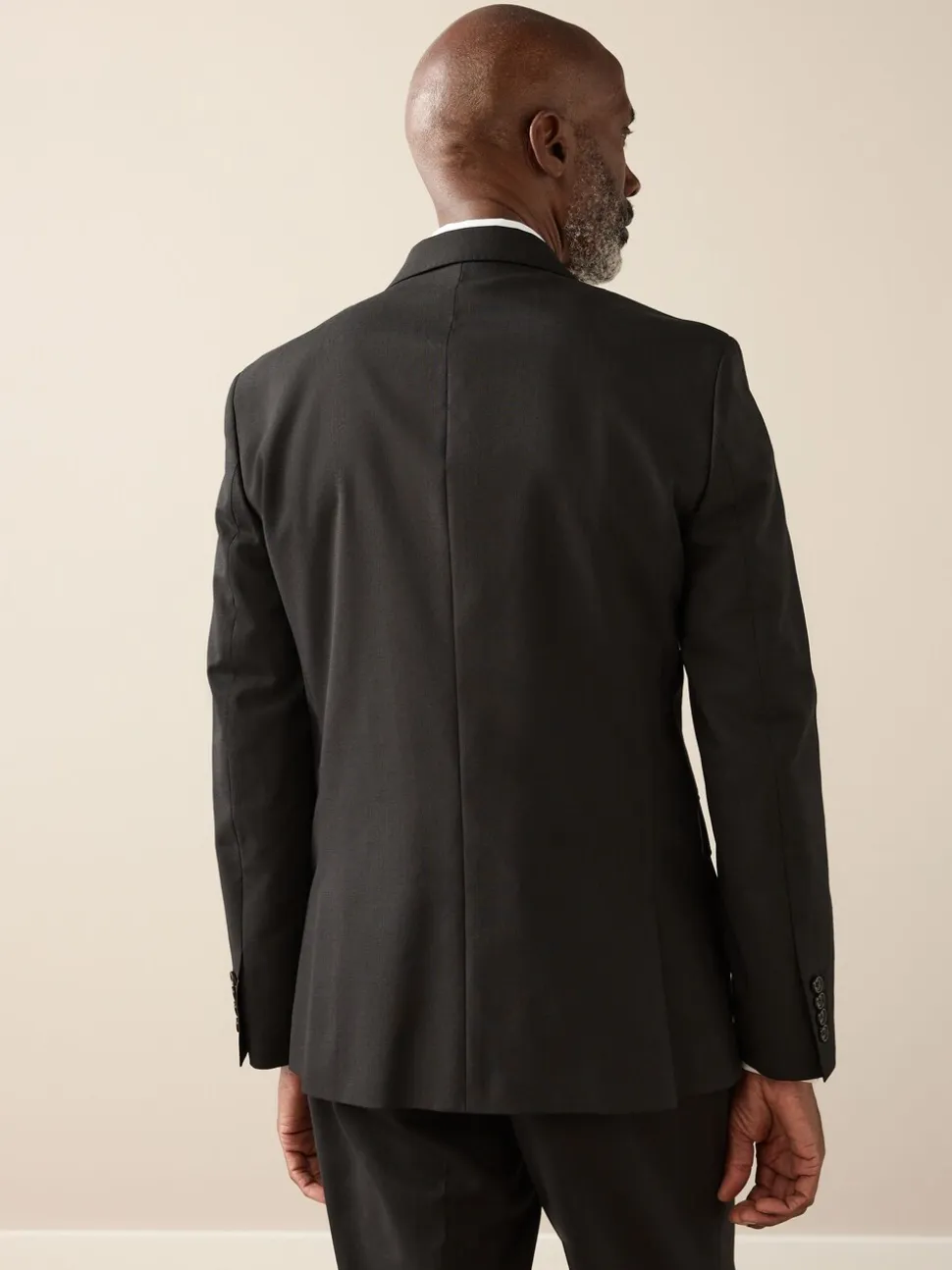 Zwart - Slim Fit - Signature Nova Fides 100% Italian Wool Suit Jacket