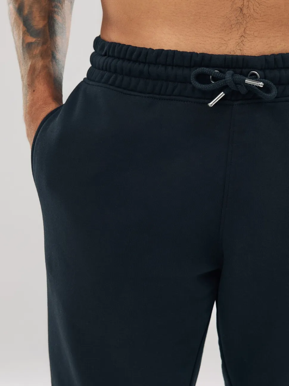 Zwart - Slim Fit - Slim Fit Brushback Heavyweight Joggers