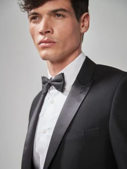 Zwart - Slim Fit - Smoking: colbert