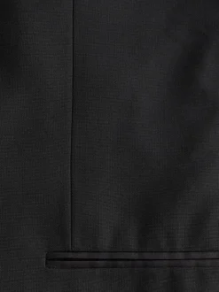 Zwart - Slim Fit - Smoking: colbert