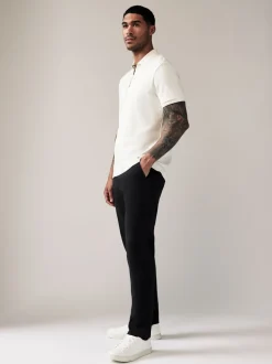 Zwart - Slim Fit - Stretchy chino