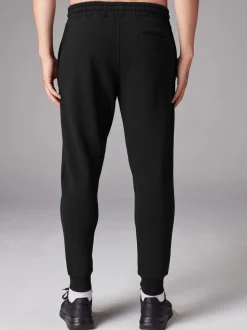 Zwart - Slim Fit Brushback Heavyweight 2 Pack Joggers