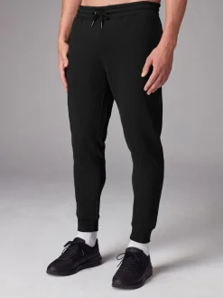 Zwart - Slim Fit Brushback Heavyweight 2 Pack Joggers