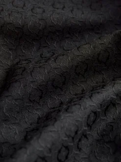 Zwart - Slim Fit Jacquard Suit Trousers
