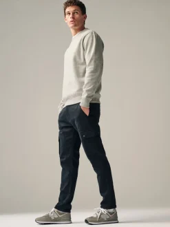 Zwart - Slim Fit Motionflex Strech Cargo Trousers