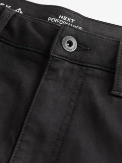 Zwart - Slim Fit Motionflex Strech Cargo Trousers