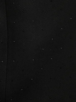 Zwart - Slim Fit Sequin Tuxedo Suit Jacket