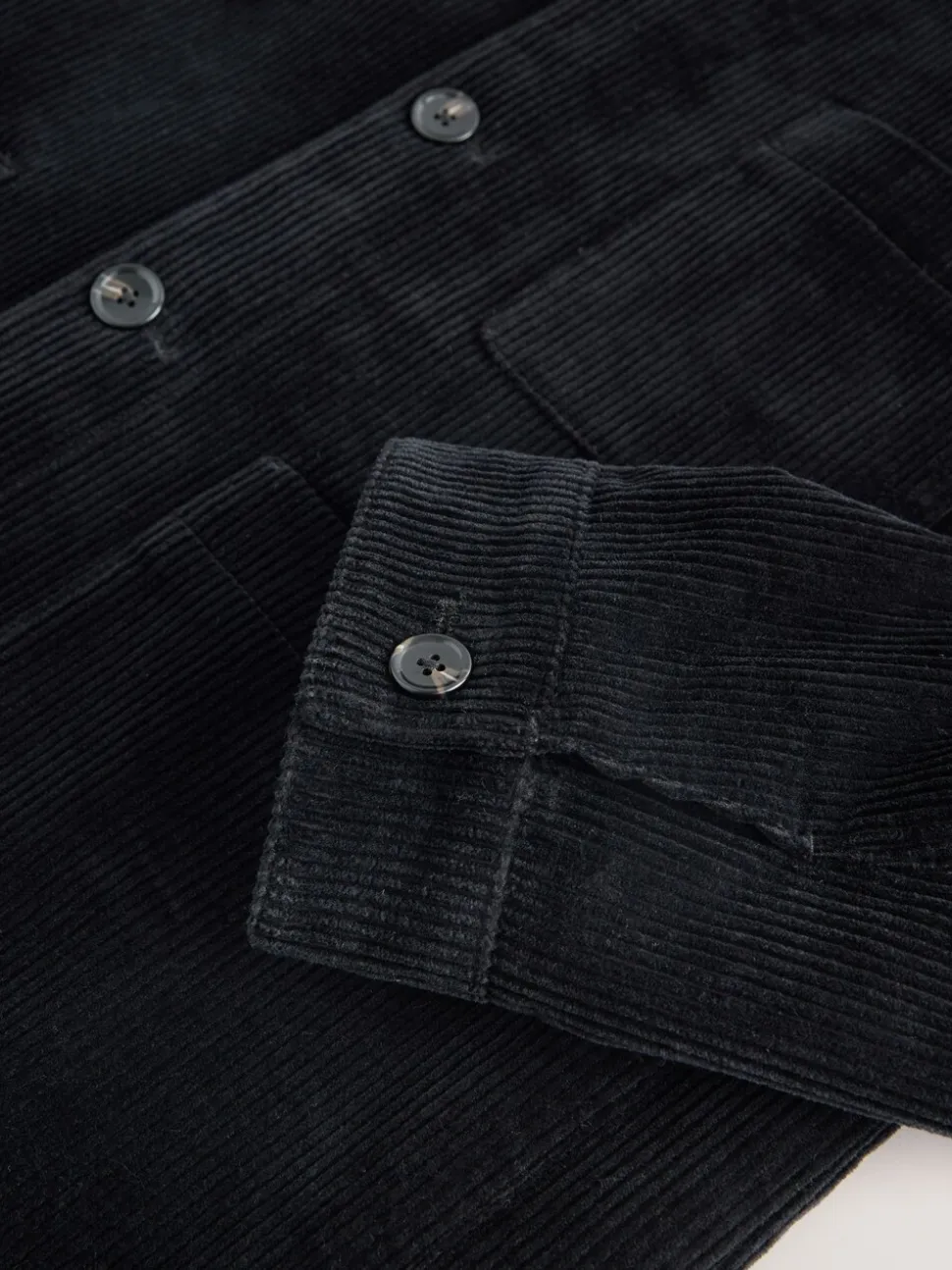 Zwart - Slim Rijk Corduroy Jack