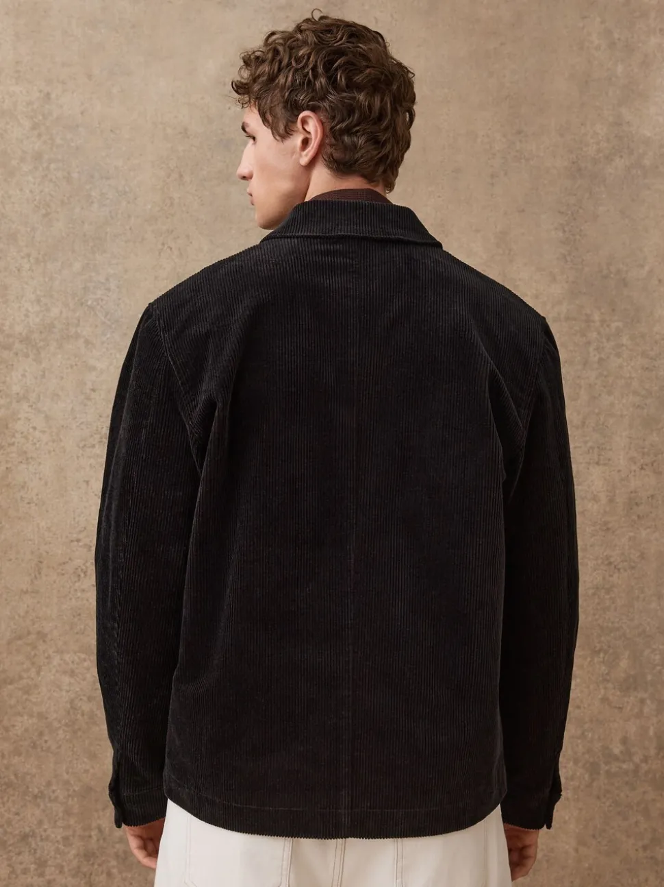 Zwart - Slim Rijk Corduroy Jack