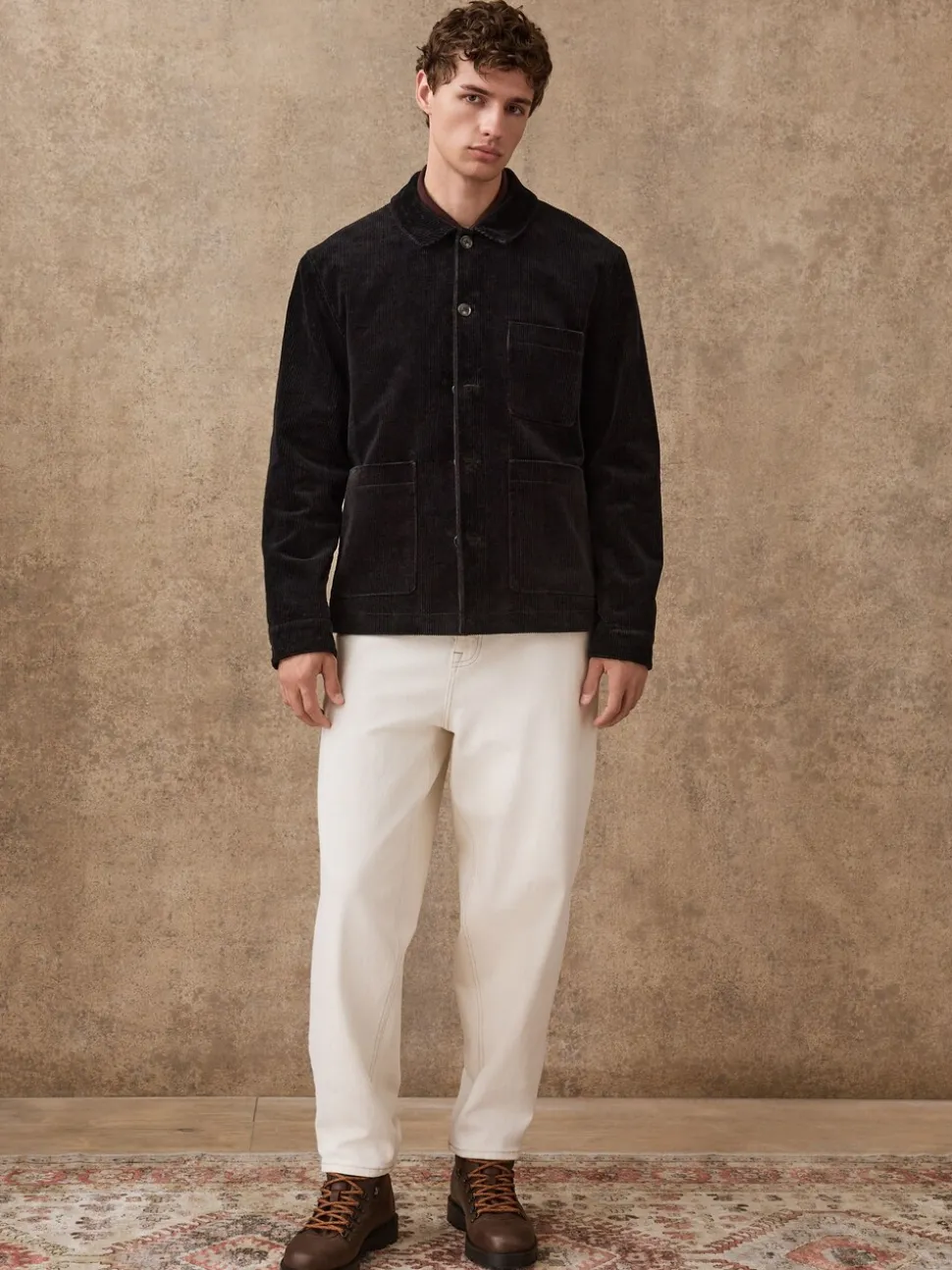 Zwart - Slim Rijk Corduroy Jack