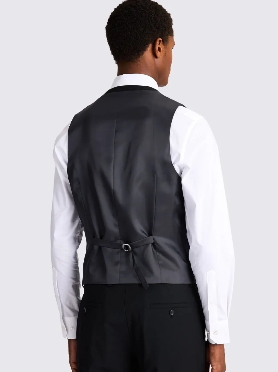 Zwart - Smal - MOSS Stretch Suit Waistcoat