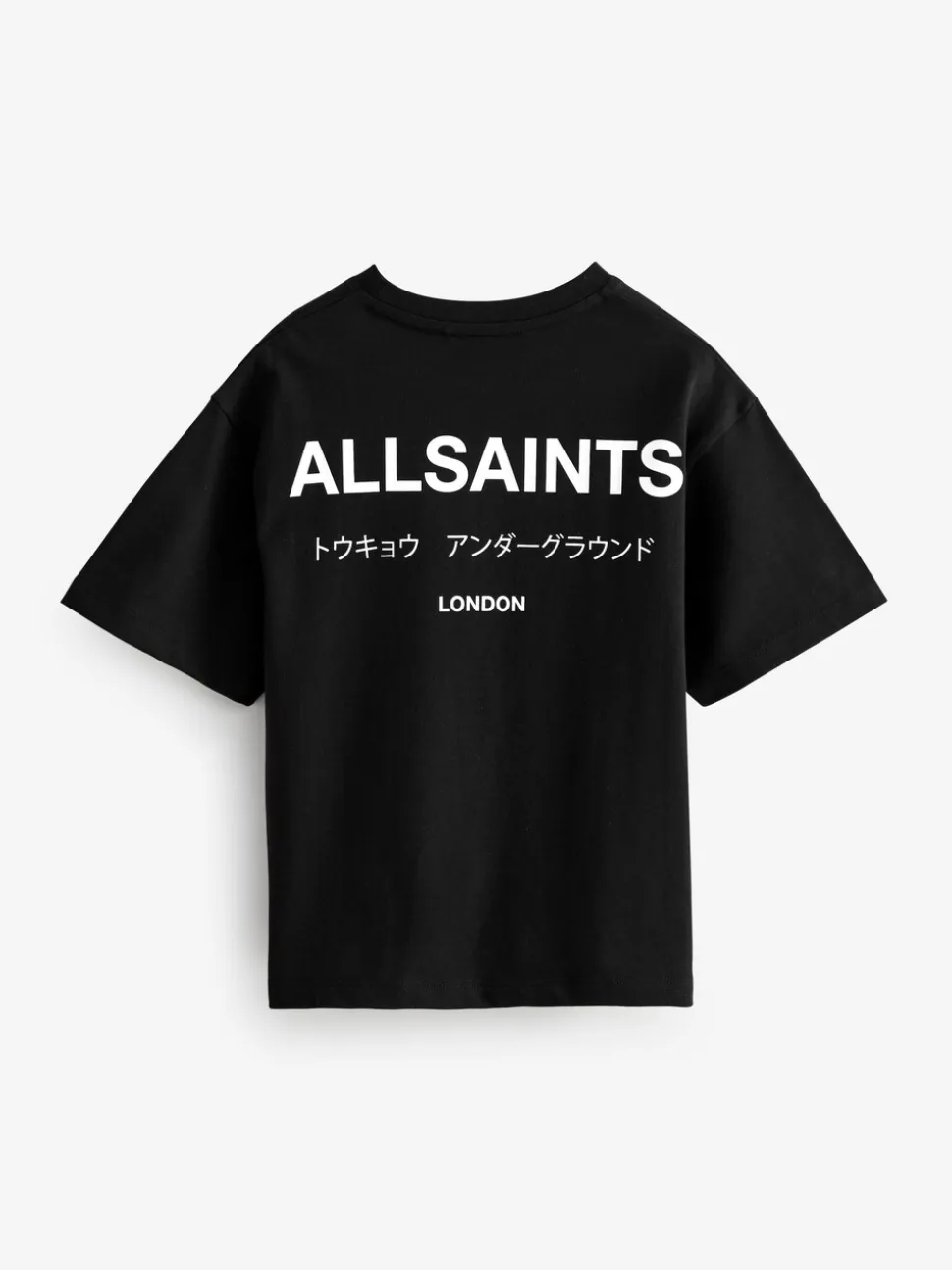 Zwart - smALLSAINTS Oversized Underground T-shirt van katoen met ronde hals