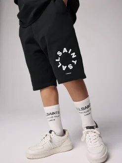 Zwart - smALLSAINTS Tierra set van T-shirt en sweatshorts
