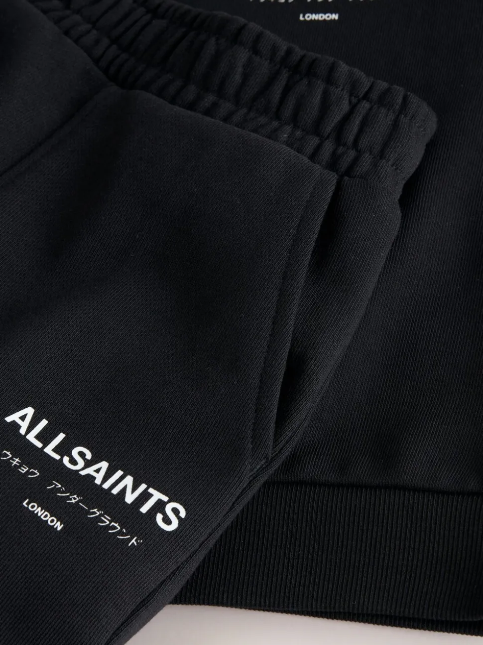 Zwart - smALLSAINTS Underground Oversized Set van Sweatshirt en Joggingbroek voor Jongere Jongens