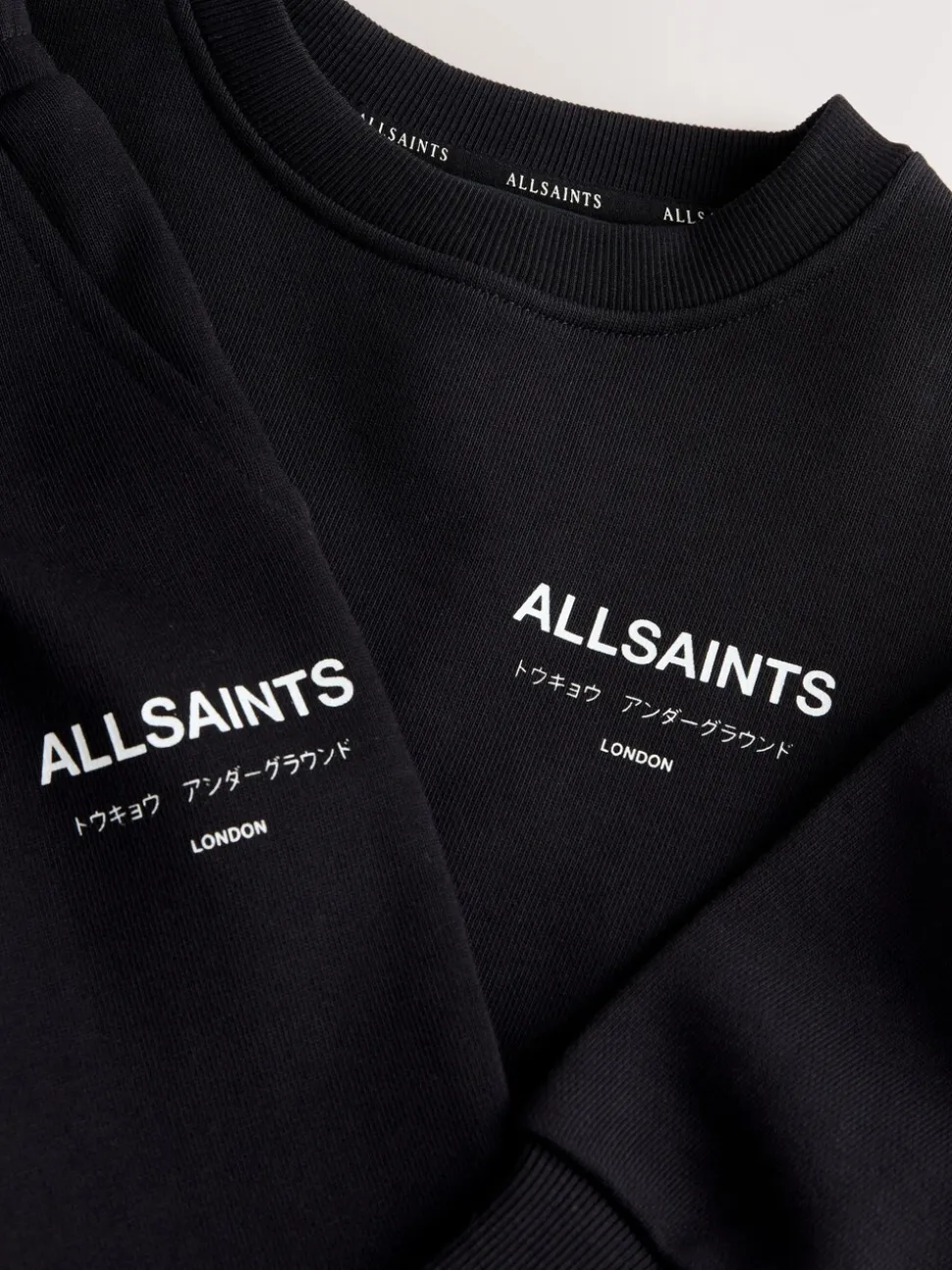 Zwart - smALLSAINTS Underground Oversized Set van Sweatshirt en Joggingbroek voor Jongere Jongens