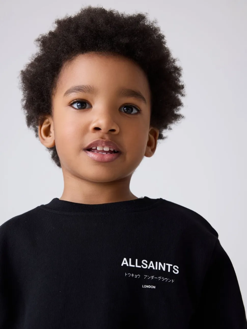 Zwart - smALLSAINTS Underground Oversized Set van Sweatshirt en Joggingbroek voor Jongere Jongens