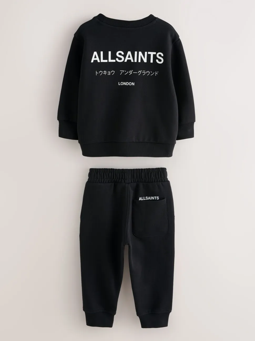 Zwart - smALLSAINTS Underground Oversized Set van Sweatshirt en Joggingbroek voor Jongere Jongens