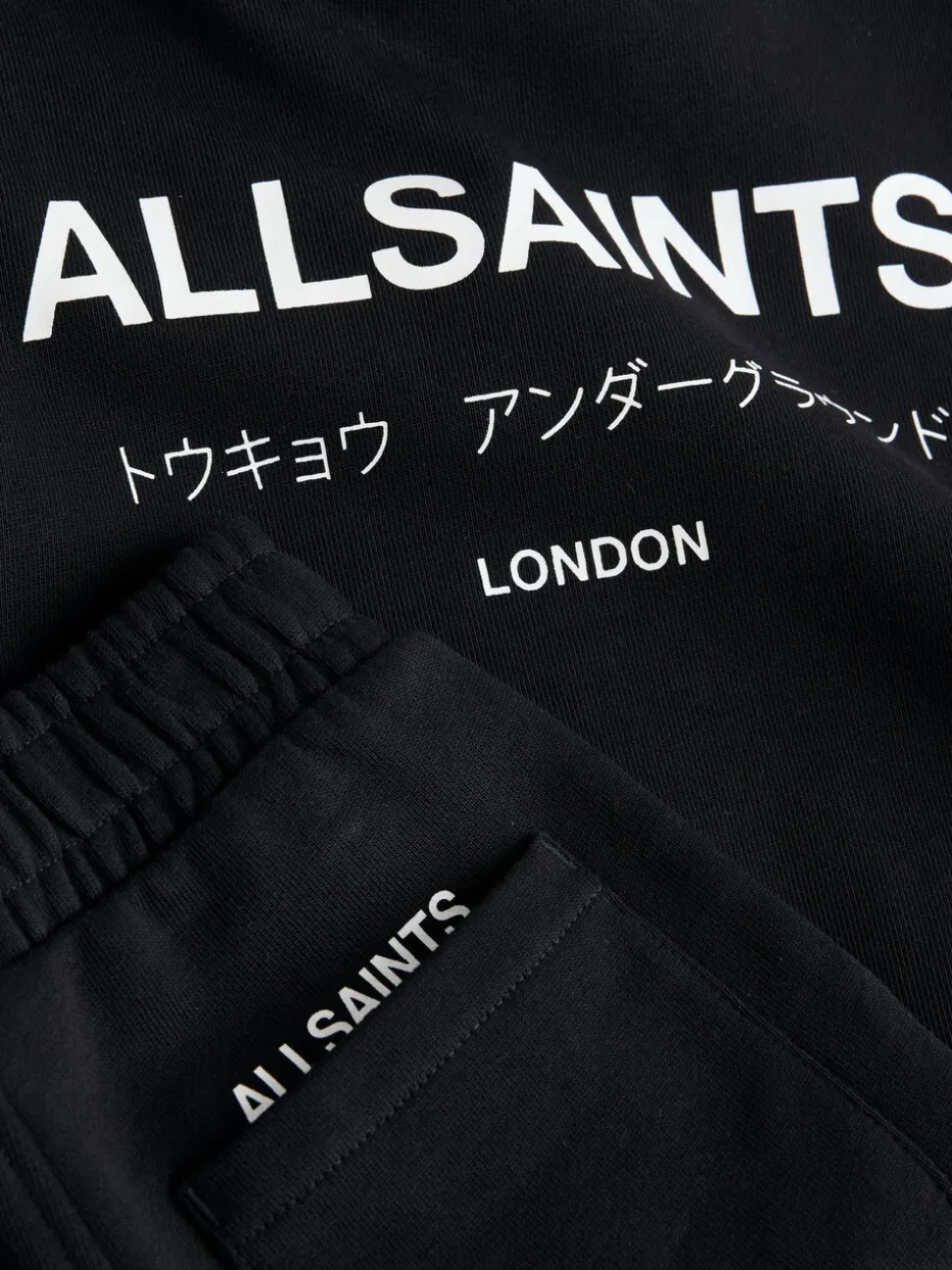 Zwart - smALLSAINTS Underground Oversized Set van Sweatshirt en Joggingbroek voor Jongere Jongens