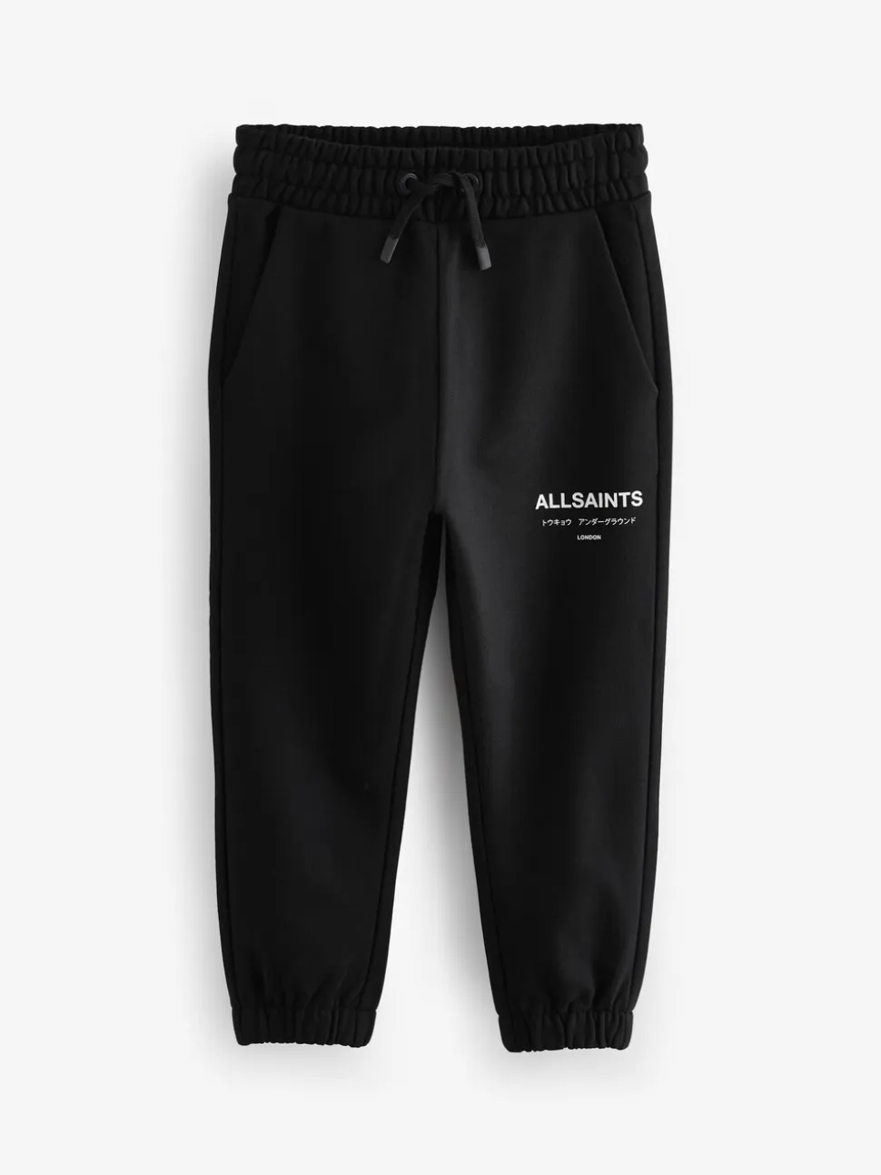 Zwart - smALLSAINTS Underground rechte joggingbroek met omslag van 100% katoen