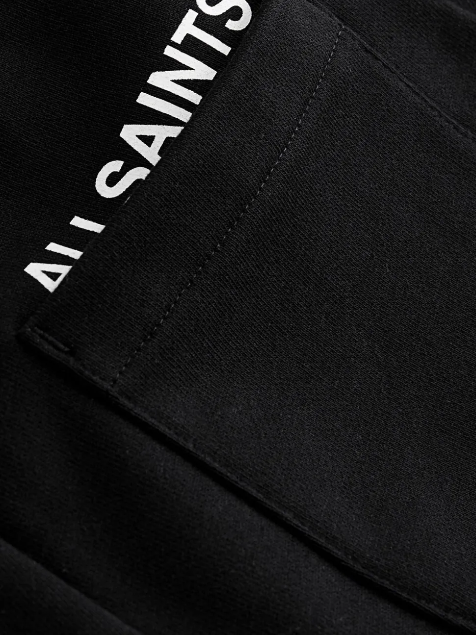 Zwart - smALLSAINTS Underground rechte joggingbroek met omslag van 100% katoen