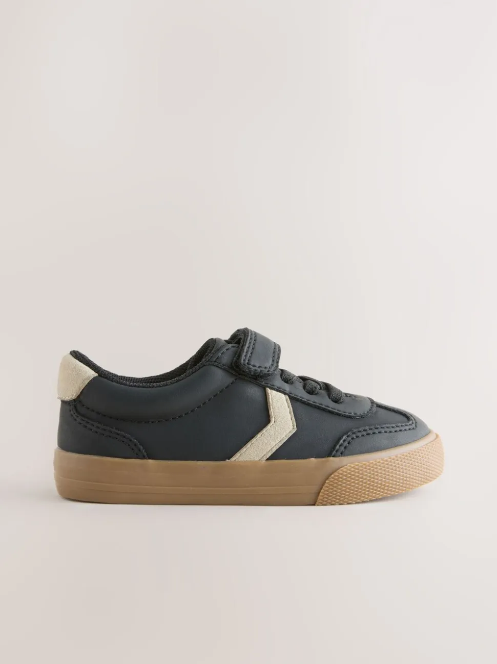 Zwart - Sneakers met klittenbandsluiting en elastische veters