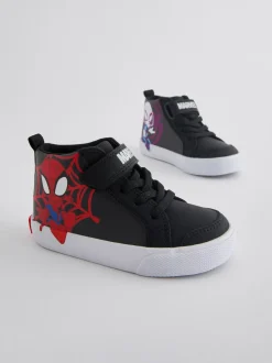 Zwart - Spidey And Friends laarzen met klittenbandsluiting en elastische veters